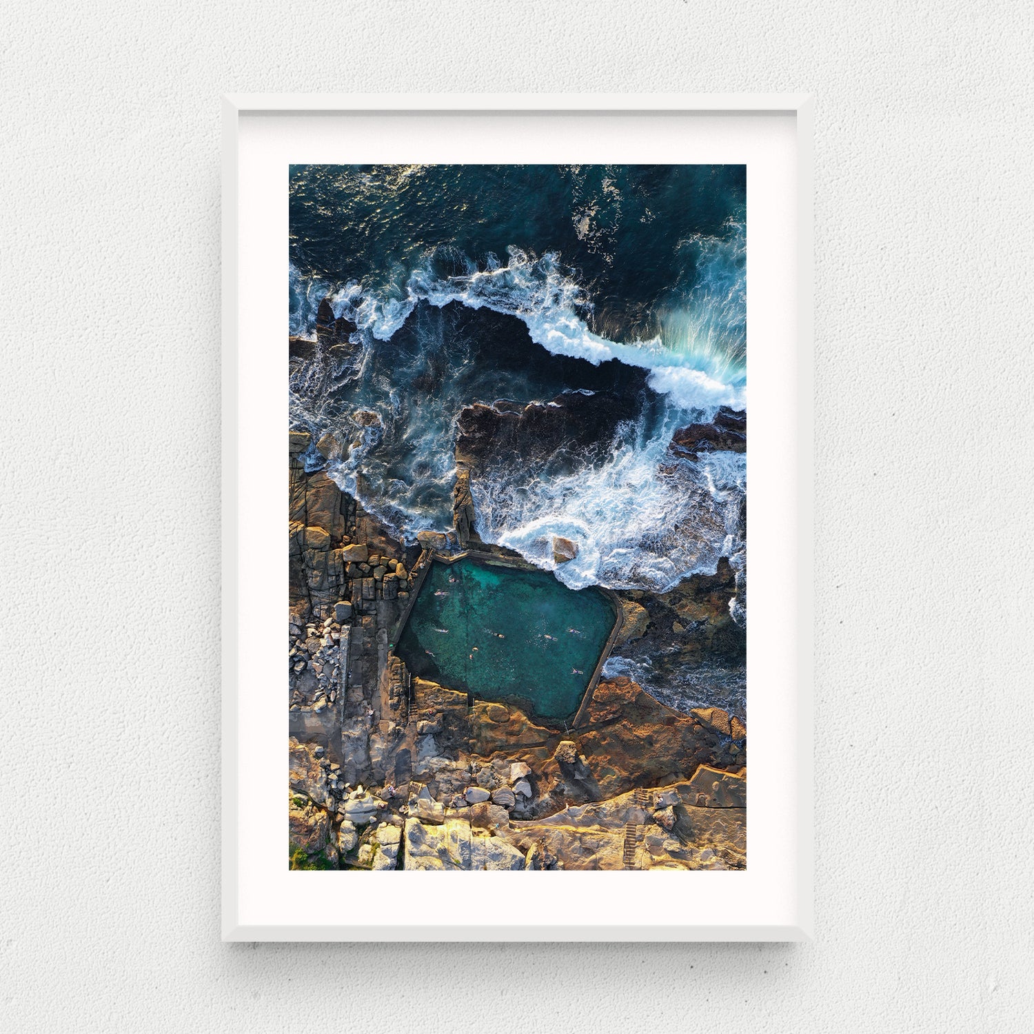 Mahon Pool Framed in White